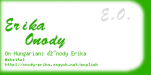 erika onody business card